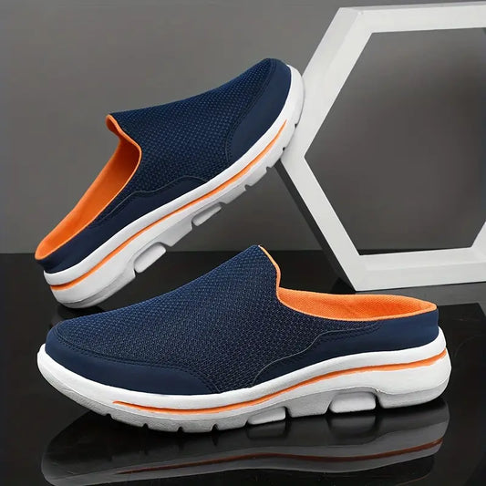 Dexter Breathable Mesh Slip-On Mules: Cushioned Lightweight Comfort Footwear