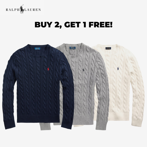 R&L® Regent Cable-Knit Cotton Jumper - Buy 2, Get 3 - Winter Sale 🔥