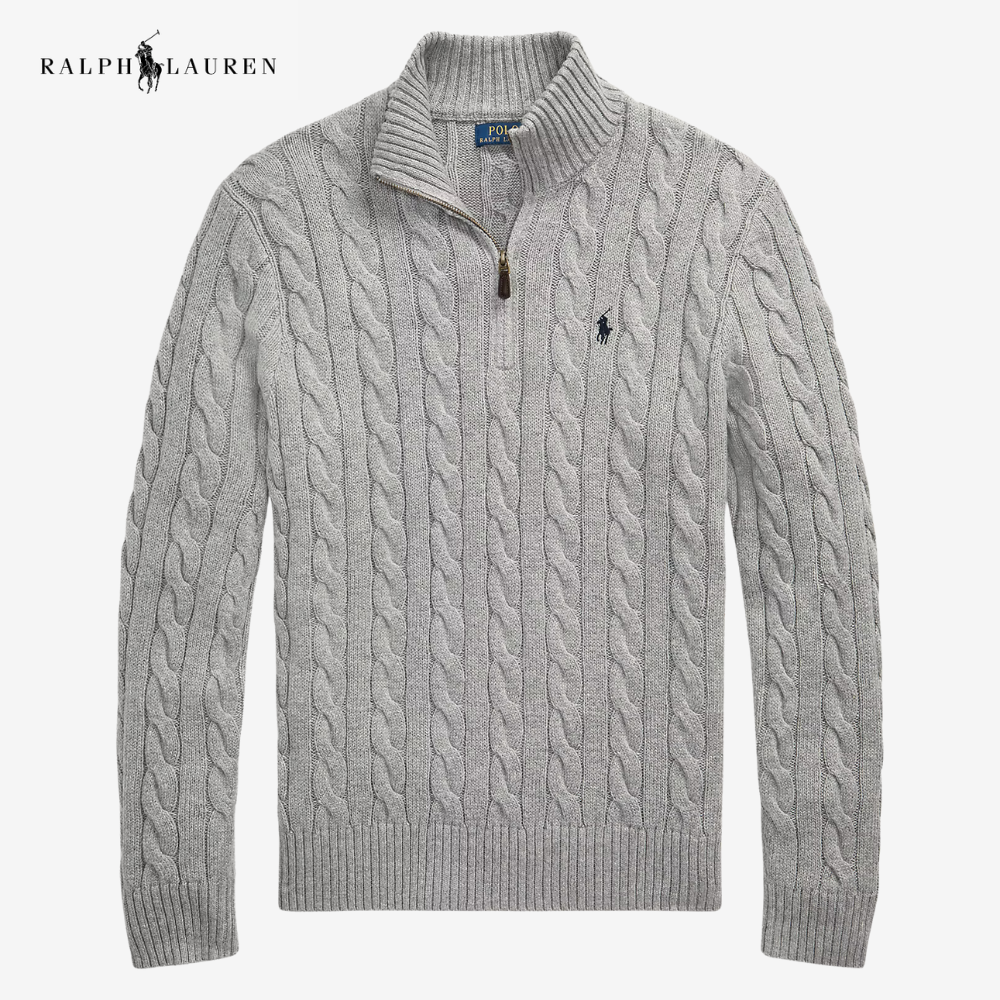 R&L® Heritage Cable Quarter-Zip Jumper – Kaufe 1, erhalte 1 gratis