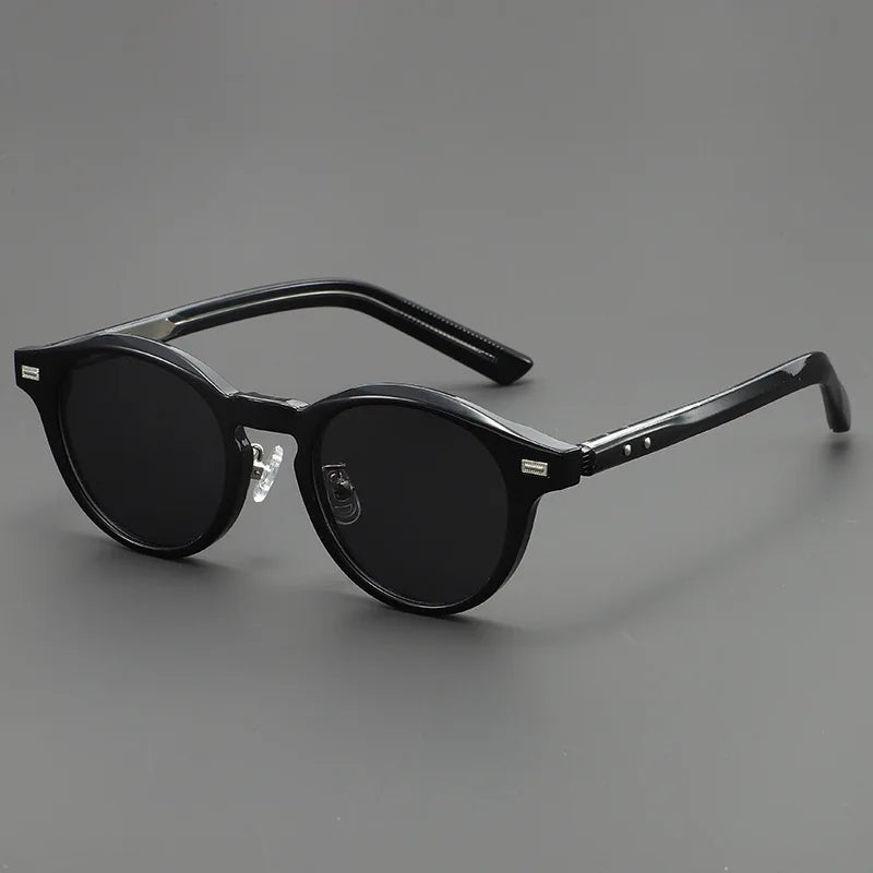Gravenwald Quinn Ellipse Frame Sunglasses: UV Protected, Lightweight, Rivet Detail