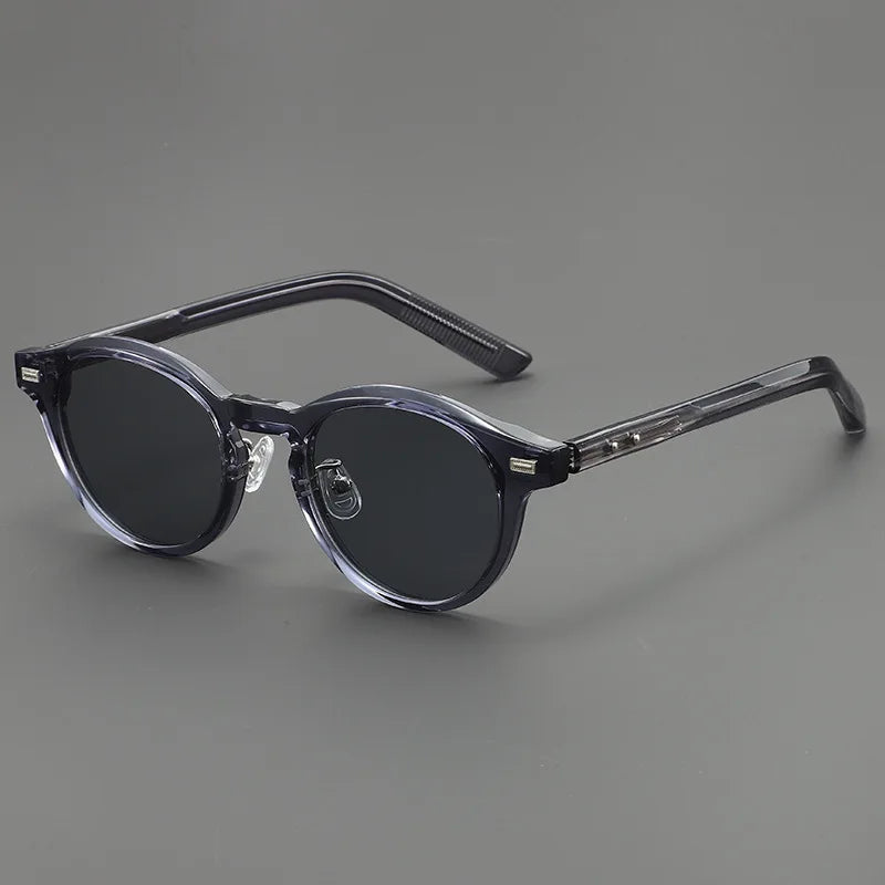 Gravenwald Quinn Ellipse Frame Sunglasses: UV Protected, Lightweight, Rivet Detail