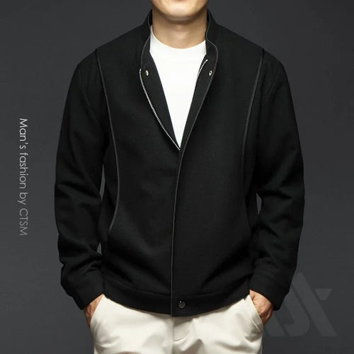 Men's Novaro Stand-Collar Jacket: Modern Elegance, Tailored Fit, Durable Comfort